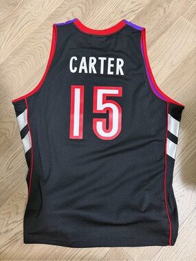 Toronto Raptors Vince Carter #15 Black Basketball Jersey XL